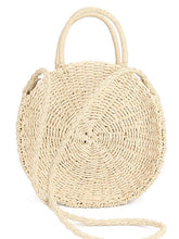 Round Straw Plaited Article Bohemia Bag